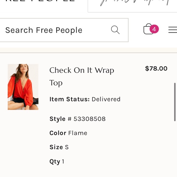 free people ‘check on it’ wrap too - Picture 2 of 3